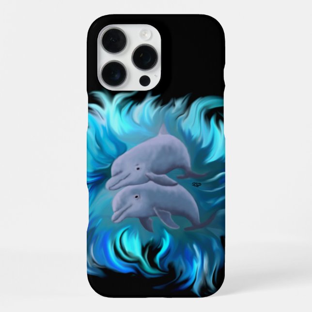 Pair of dolphins iPhone case (Back)