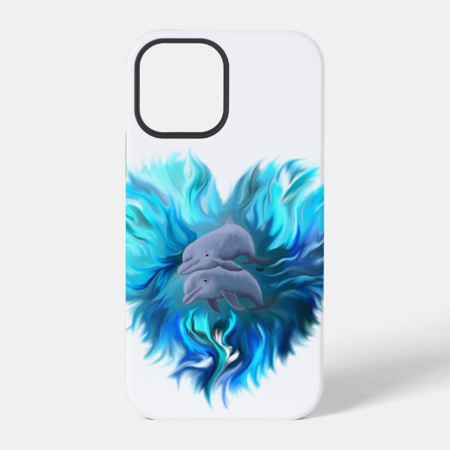 Pair of Dolphins iPhone Case (Back)