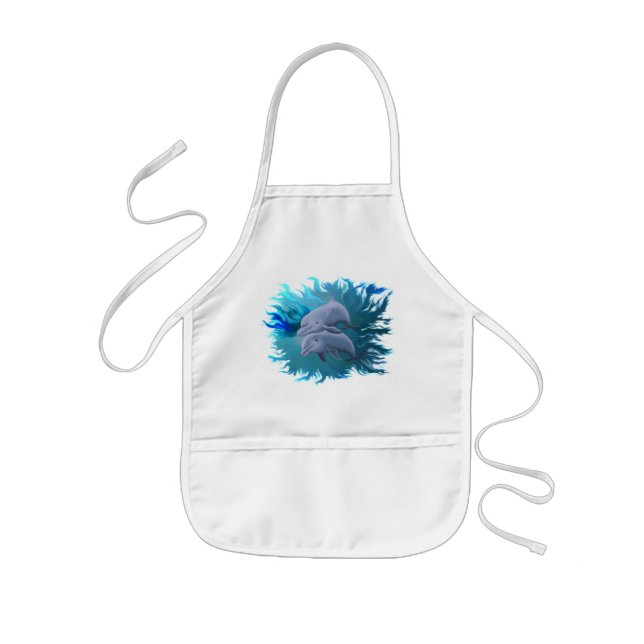 Pair of dolphins kids apron (Front)