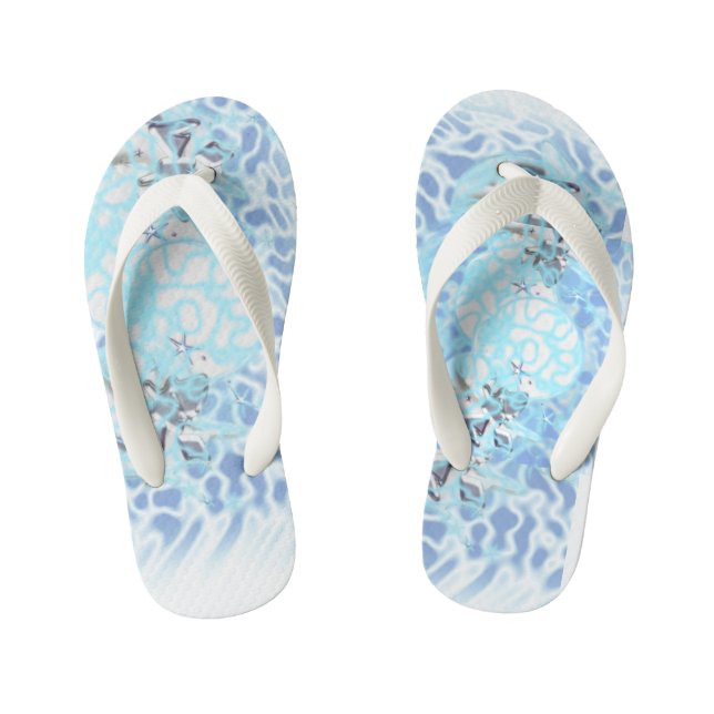 Pair of Flip Flops Abstract Art wind (Footbed)