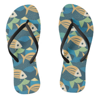 Pair of Flip Flops,fishes Jandals