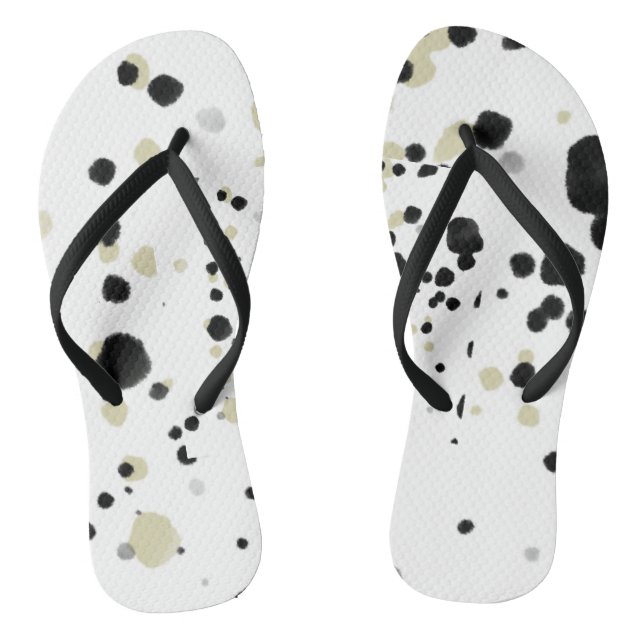 Pair of Flip Flops with splatter (Footbed)