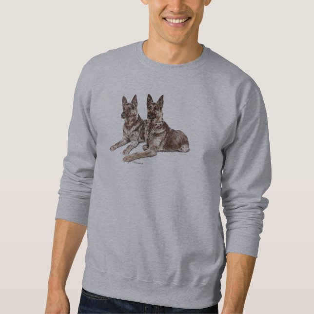 Pair of German Shepherd Dogs Sweatshirt (Front)