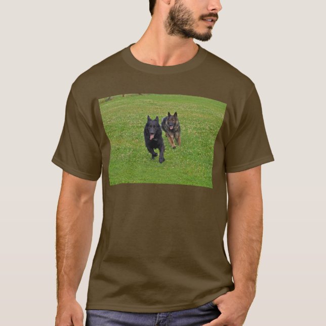 Pair of German Shepherds T-Shirt (Front)