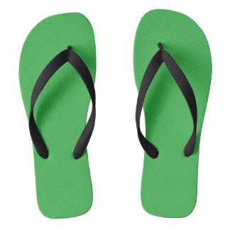 pair of green textured flip-flops with black strap jandals