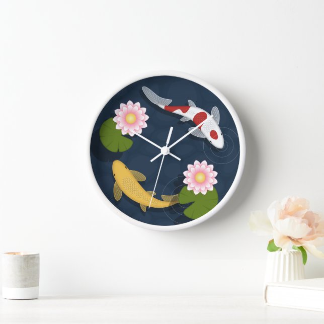 Pair of Japanese Koi Fish Clock (Home)