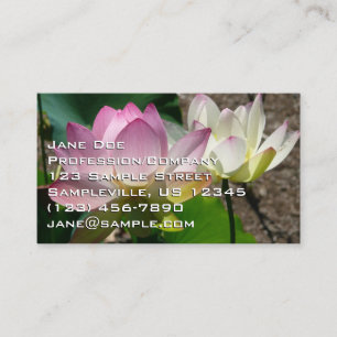 Pair of Lotus Flowers I Business Card