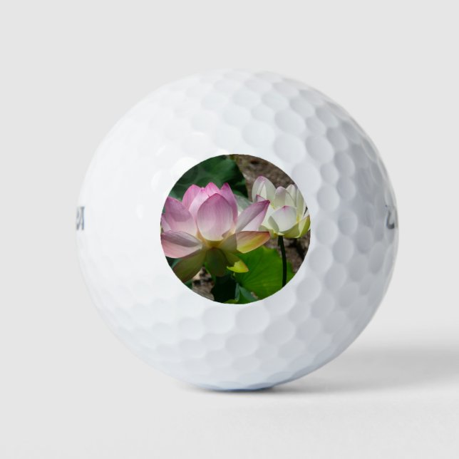 Pair of Lotus Flowers I Golf Balls (Front)