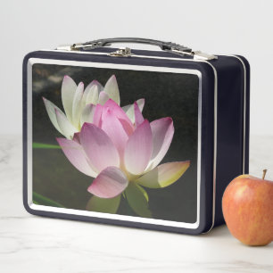 Pair of Lotus Flowers II Metal Lunch Box