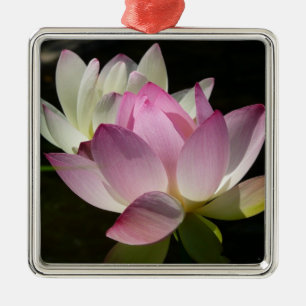 Pair of Lotus Flowers II Metal Tree Decoration