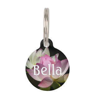 Pair of Lotus Flowers II Pet Tag