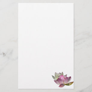 Pair of Lotus Flowers II Stationery
