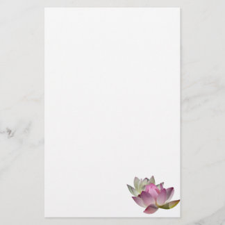 Pair of Lotus Flowers II Stationery