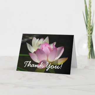 Pair of Lotus Flowers II Thank You Card