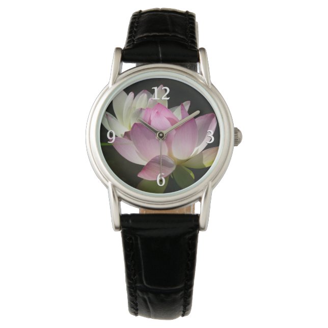Pair of Lotus Flowers II Watch (Front)