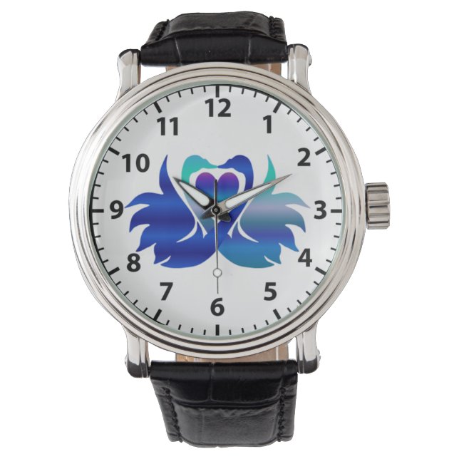 Pair of loving swans (Hansa puuttuwa)  Watch (Front)