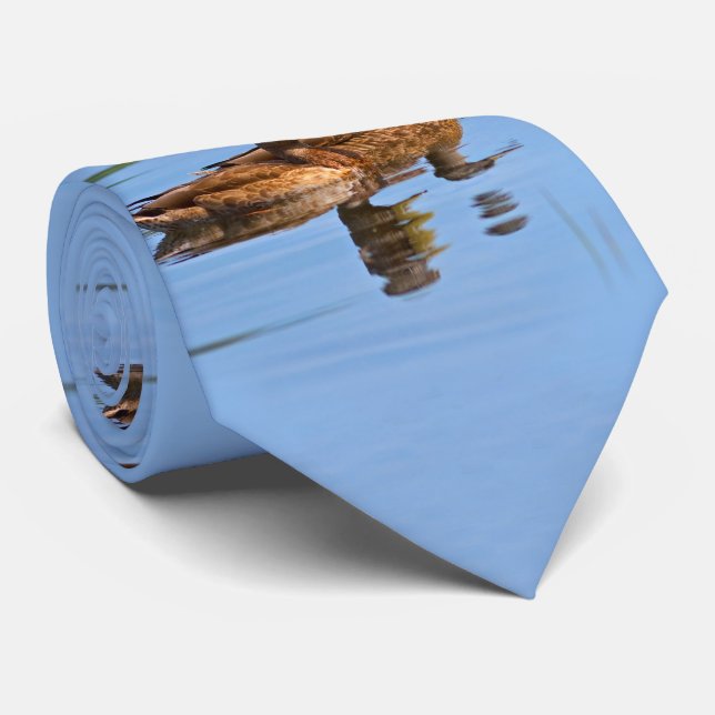 Pair of Mallard Ducks Tie (Rolled)