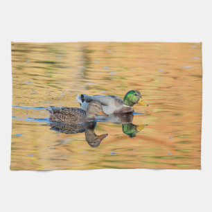 Pair of Mallards Tea Towel