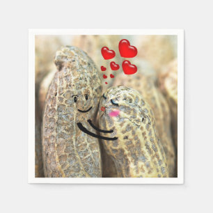 Pair of Peanuts Hugging Napkin