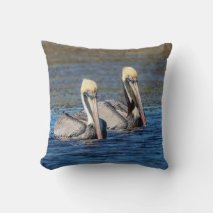 Pair of Pelicans Cushion