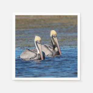 Pair of Pelicans Napkin
