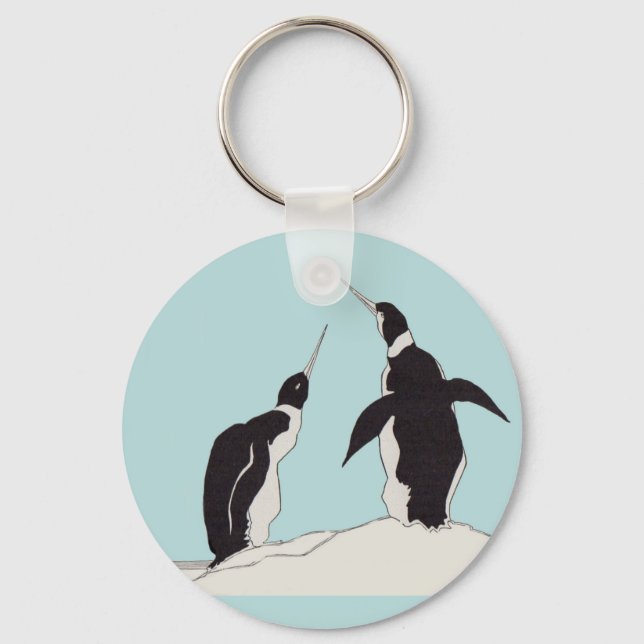 pair of penguins key ring (Front)