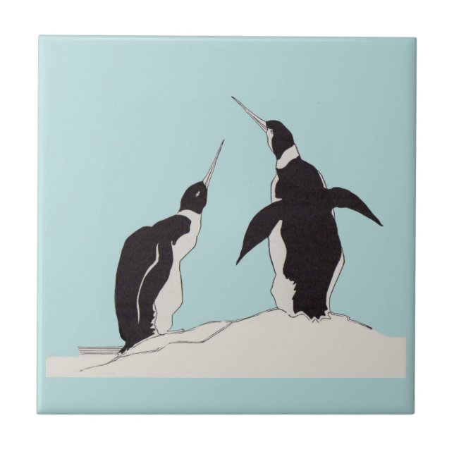 pair of penguins tile (Front)