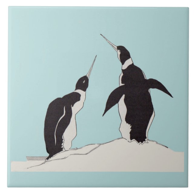 pair of penguins tile (Front)
