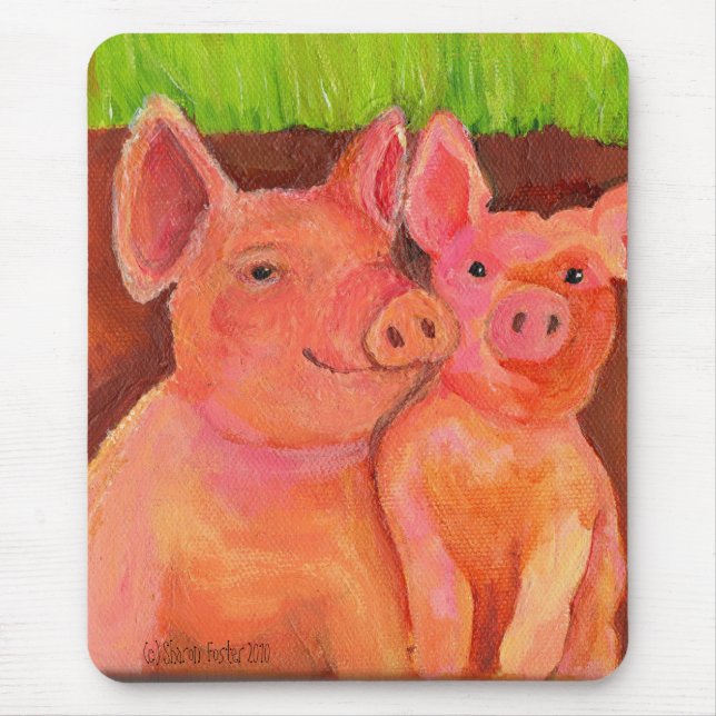 Pair of Pig Pals Mousepad (aka Pig pad) (Front)