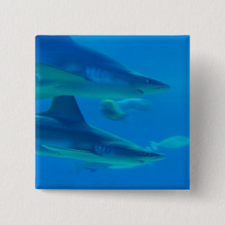 Pair of Sharks  Button