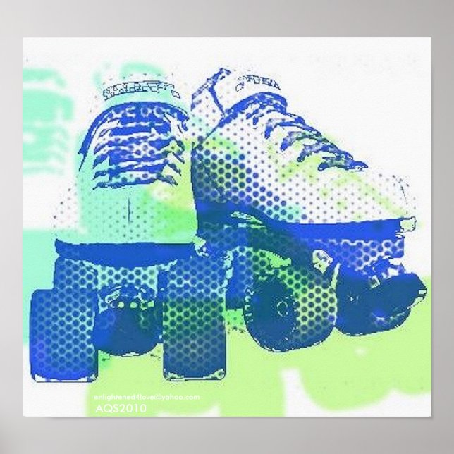 Pair of Skates Pop Art PosterPrint Poster (Front)