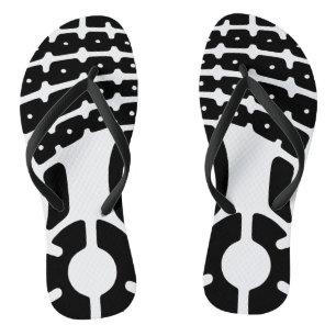 Pair of sportive shoesprint jandals