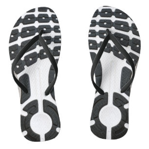 Pair of sportive shoesprint jandals