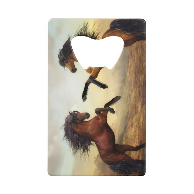 pair of wild horses  (Front)