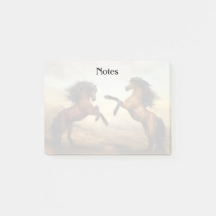 pair of wild horses post-it notes