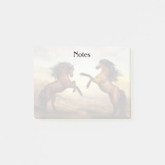 pair of wild horses post-it notes