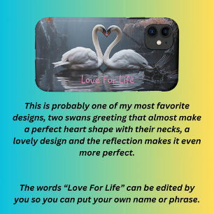 Paired swans on the water Case-Mate iPhone case