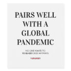 Pairs Well with a Global Pandemic Wine Label