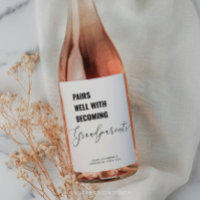 Pairs Well With Baby Announcement Grandparents