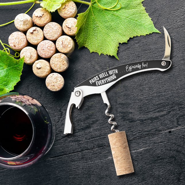 Pairs Well with Everything Black Corkscrew (Creator Uploaded)