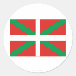 País Vasco (Euskadi) flag Classic Round Sticker