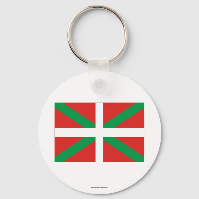 País Vasco (Euskadi) flag Key Ring (Front)