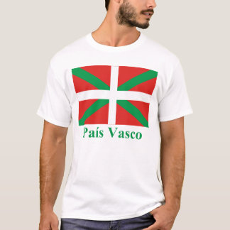 País Vasco (Euskadi) flag with name T-Shirt