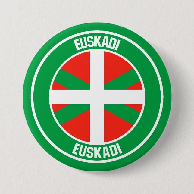 País Vasco Round Emblem 7.5 Cm Round Badge (Front)