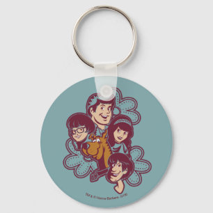 Paisely Flower Scooby-Doo and the Gang Key Ring