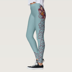 Paisely Flower Scooby-Doo and the Gang Leggings