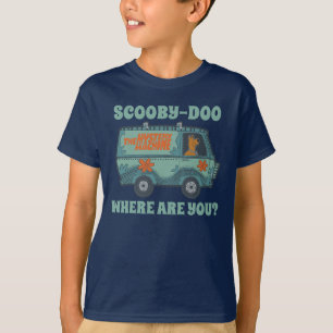 Paisely Scooby-Doo Driving Mystery Machine T-Shirt