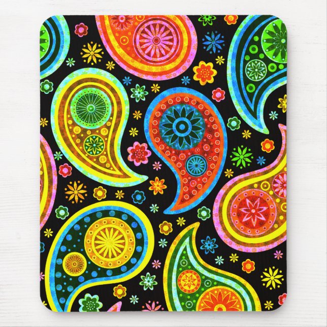 Paisley 2.0-Worm Tones Mouse Pad (Front)
