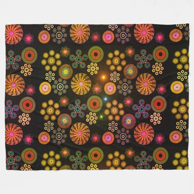 Paisley 5 fleece blanket (Front (Horizontal))