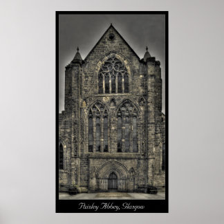 Paisley Abbey, Glasgow, Scotland Poster